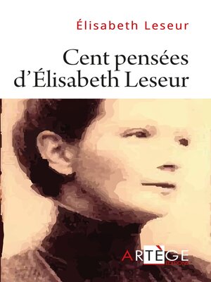 cover image of Cent pensées d'Élisabeth Leseur